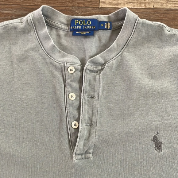 Polo Ralph Lauren grey featherweight mesh top M - Picture 5 of 10